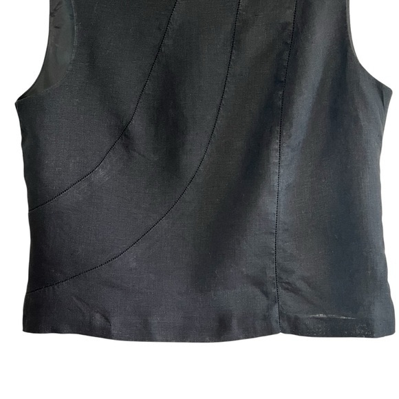 Steilmann linen sleeveless cropped lined structured top excellent condition - Picture 5 of 11